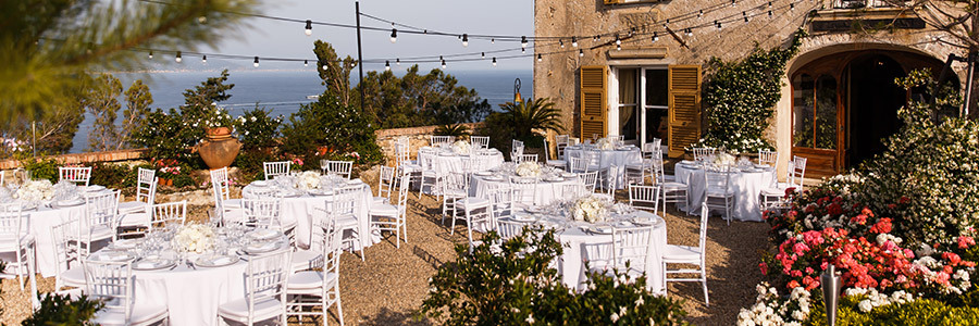 Image of an outdoor wedding venue business.