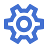 Vector of a cog. Represents planning for day-to-day business operations